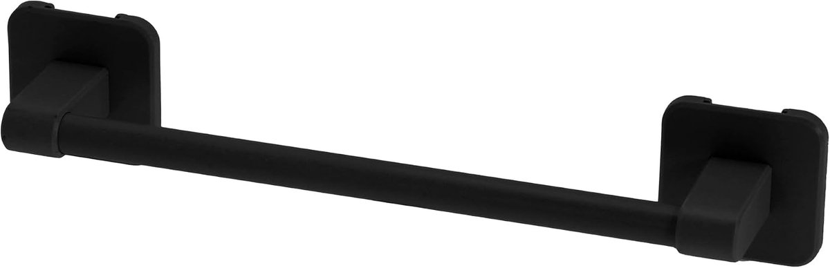 handdoekhouder, 40 cm dubbele handdoekstangen, wandgemonteerde gastendoekhouder om te plakken, voor badkamer, slaapkamer, keuken, zwart