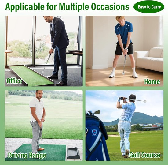 Trainingshulp & Oefenstick - Telescopisch met Click Feedback, Grip Hulp - Voor Rechtshandigen, Binnen & Buiten, Tempo, Chipping, Swing - Ideaal voor Beginners — afbeelding 5
