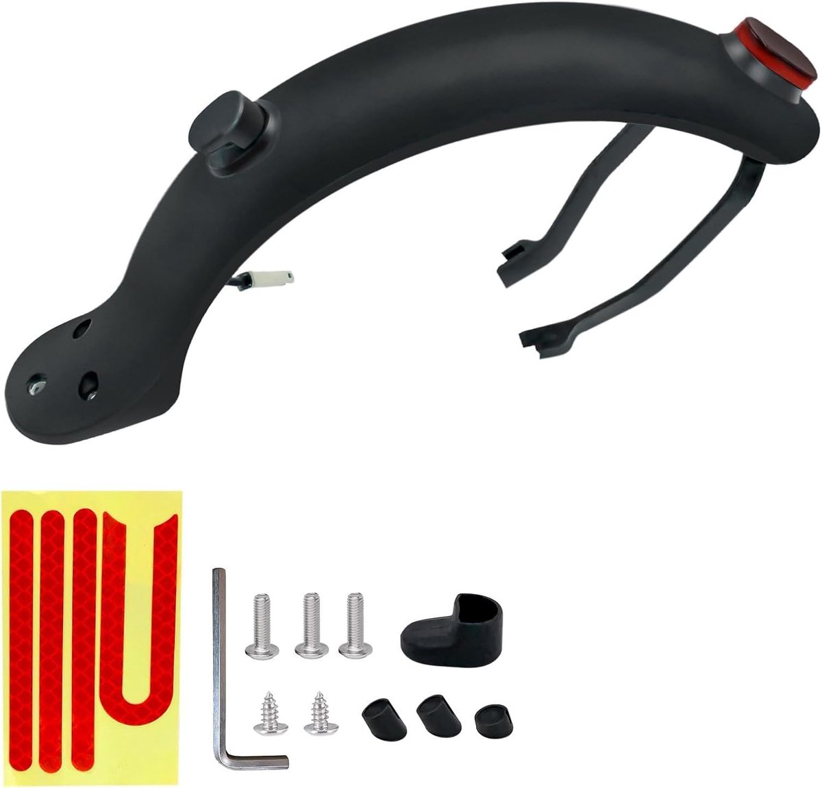 Achterspatbord Beugel, Achterlicht, Spatbord, Elektrische Scooter Accessoires Kit Compatibel met Xiaomi M365 & M365 Pro Scooters, Scooters Vervanging Achterspatbord met schroeven