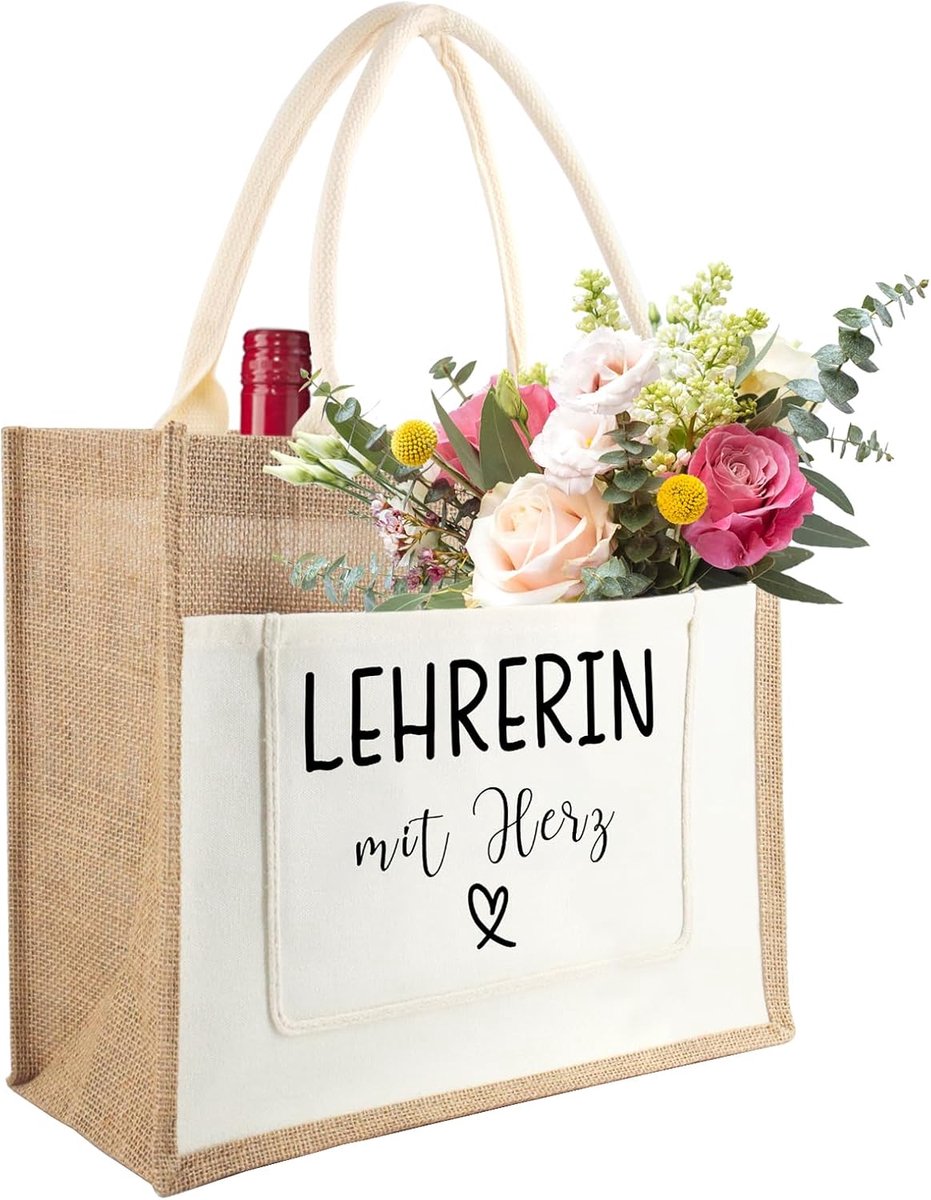 Jute tas cadeau mama boodschappentas jute tas boodschappentas cadeau Moederdag cadeau voor mama voor haar verjaardag Moederdag Moederdag