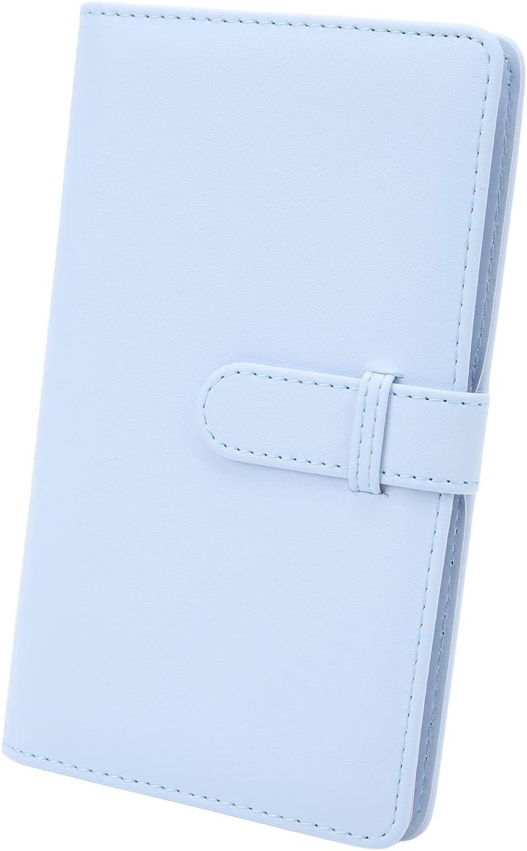 SnelShoppen - 3 Inch Mini Fotoalbum PU Leer met 108 Pockets voor Mini 12 11 Mini Series Camera Foto's (Hortensia Blauw)