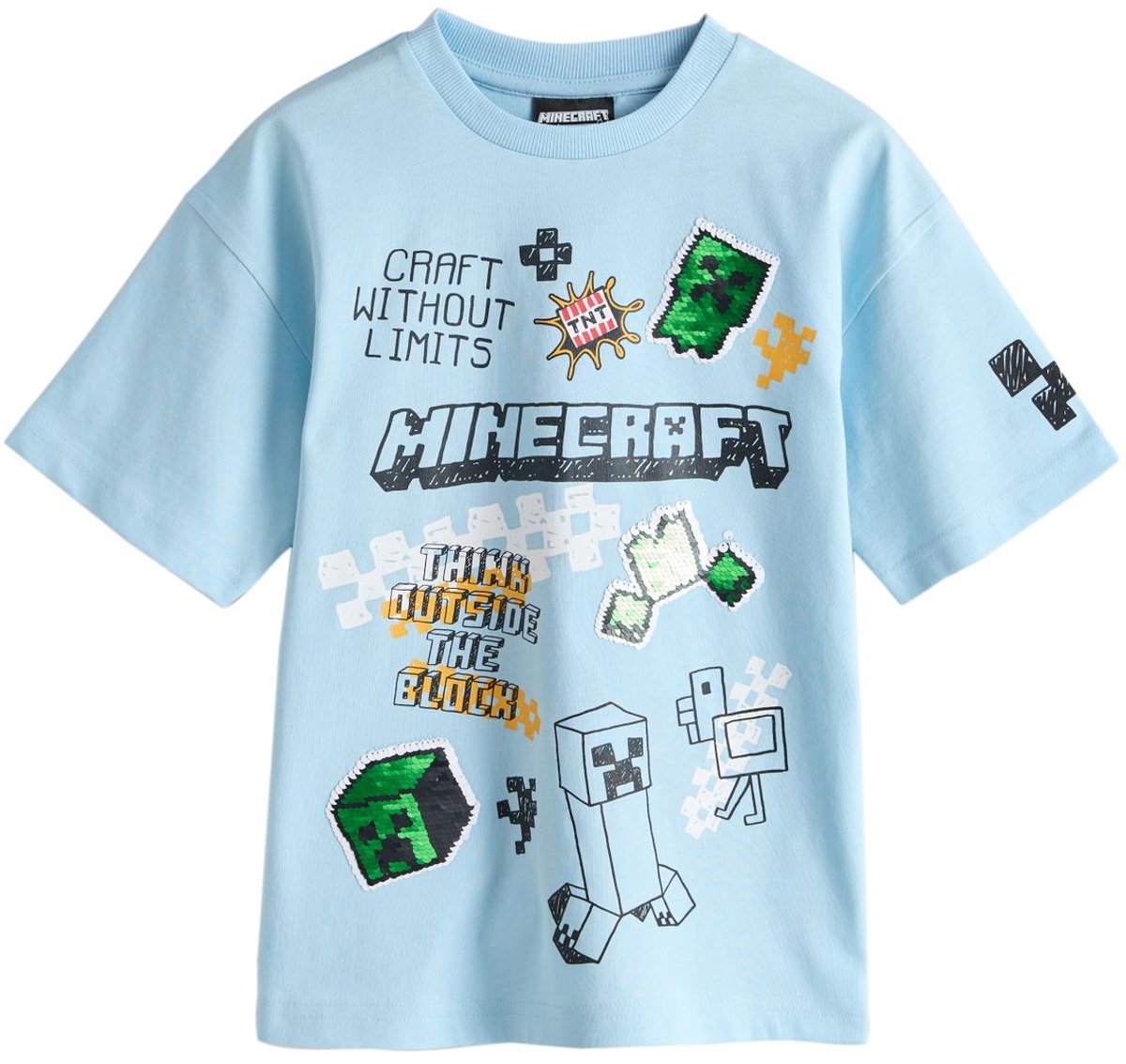 Next - Jongens - Minecraft T-shirt - Blauw