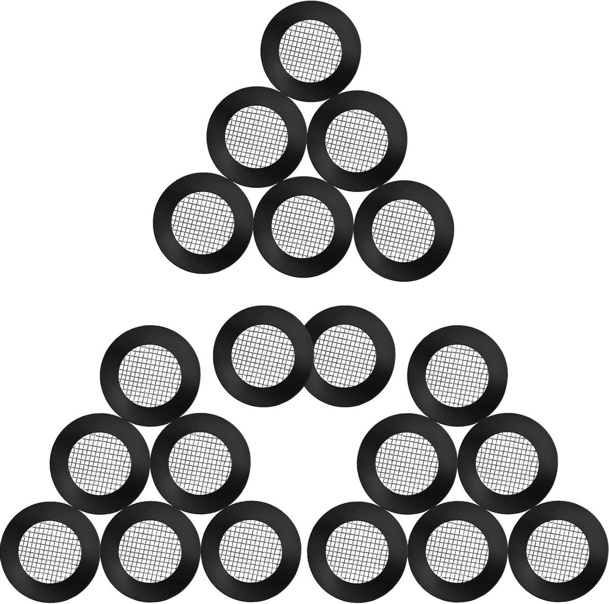 20 Stuks O-ring afdichting voor douchekop, RVS filterrubberringen met 40 gaas voor 1/2 inch douchekoppen, waterdicht en duurzaam