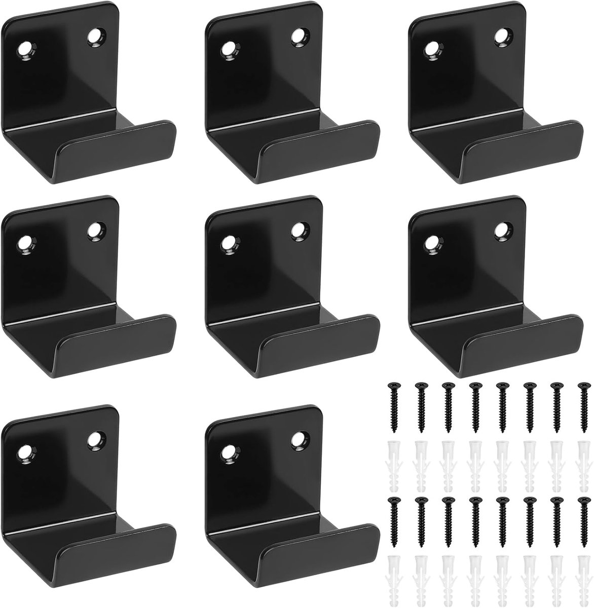 Thijox - Zware Haken U-beugel 8 Stuks - 50 mm Keramische Tegelhouders - Metalen Wandhaken 