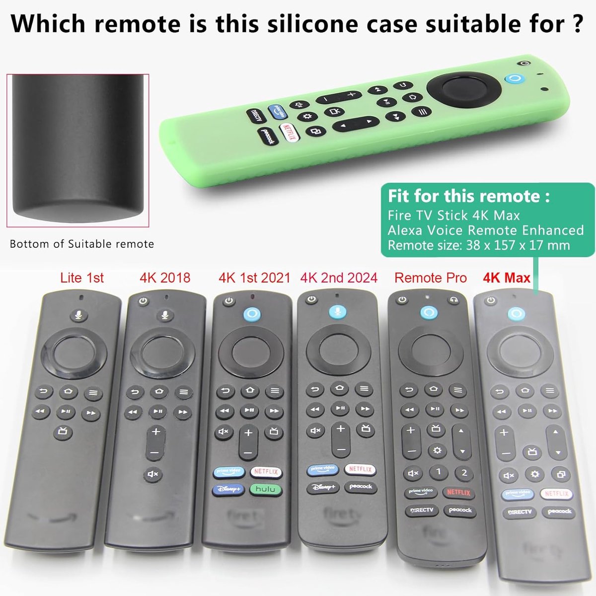 SnelShoppen - Silicone Afstandsbediening Hoesje (2 Stuks) voor Fire TV Stick 4K Max/Insignia/Omni - Premium Siliconen met Lanyard in Rood en Blauw