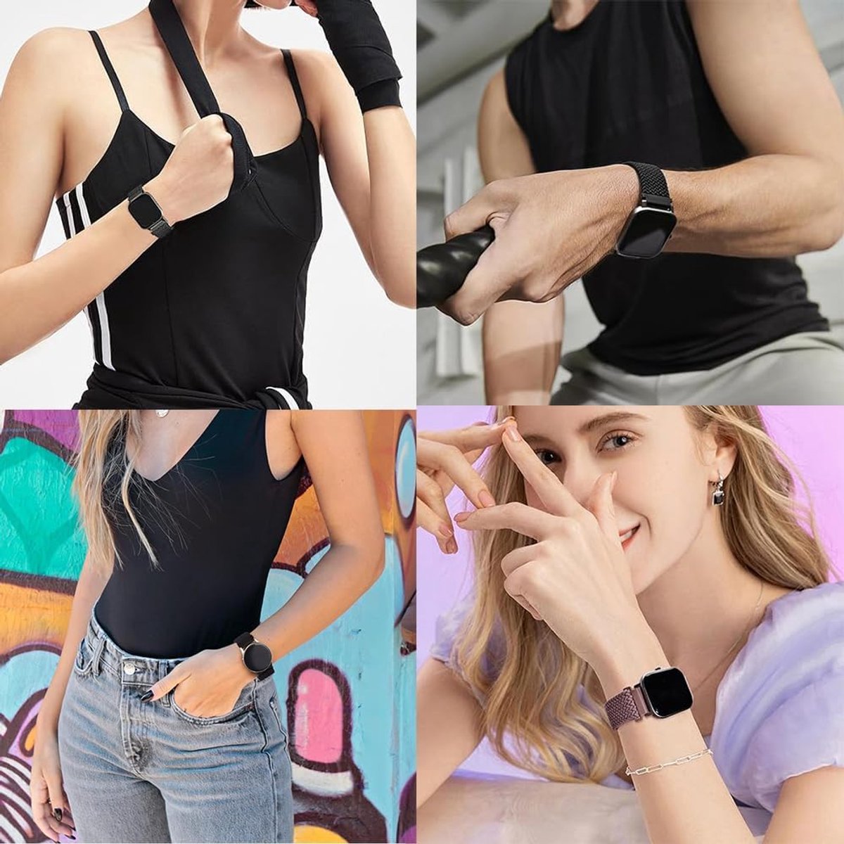 Acer Thijox - Magnetisch Nylon Sport Armband 20mm thumbnail 2