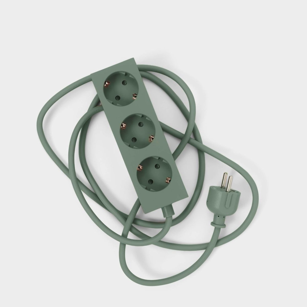 SnelShoppen - Praktische Stijlvolle Magnetische 3-Way Power Strip - 5m Meerkleurige Verlengsnoer met 3 Stopcontacten - Ideaal voor Keuken, Woonkamer e