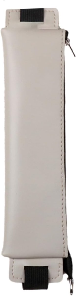 SnelShoppen - Penhouder PU-leer met ritssluiting, elastische banden voor notitieboek, planner, dagboek, notitieblokken, diverse kleuren, veilig en pra