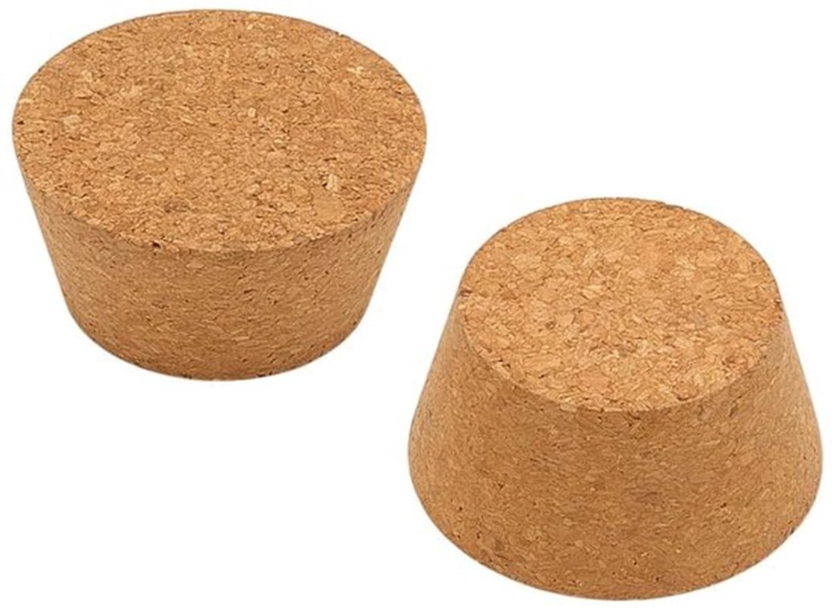 2 Grote Cork Stoppers voor Flessen en Potten