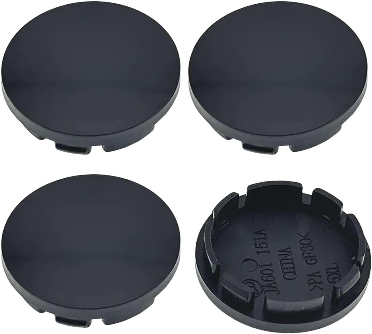 SnelShoppen - Universele Wielnaafdeksels - Stabiele Vervangingscaps voor Velgen - Compatibel met Diverse Luchtwielen - OD 56 mm ID 53 mm - Set van 4 -