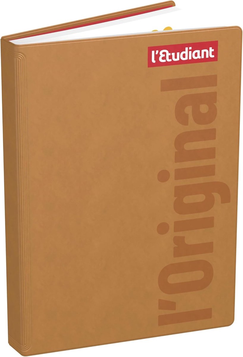 Thijox - Gewatteerde Schoolagenda 2025 2026, Dagboek 15x21 cm in Camel Kleur, Perfect voor Studenten en Scholieren, Ideaal voor School en Oriëntatie