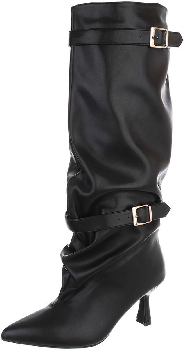 Laarzen - Hoge schacht en gespdetail - Dames Mt:36