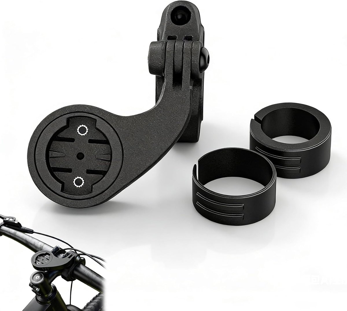 SnelShoppen - Mountainbike-kleerhangerhouder voor GPS, duurzame fietsmeterhouder, compatibel met Garmin Edge Explore 2/1040, bevestigingsaccessoire vo