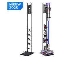 Standaard & Oplaadhouder voor Draadloze Stofzuigers – Compatibel met V15, V11, V12, V10, V8, V7, V6, 5GEN – Met Accessoirehouders, Stabiele Stalen Constructie – Zwart