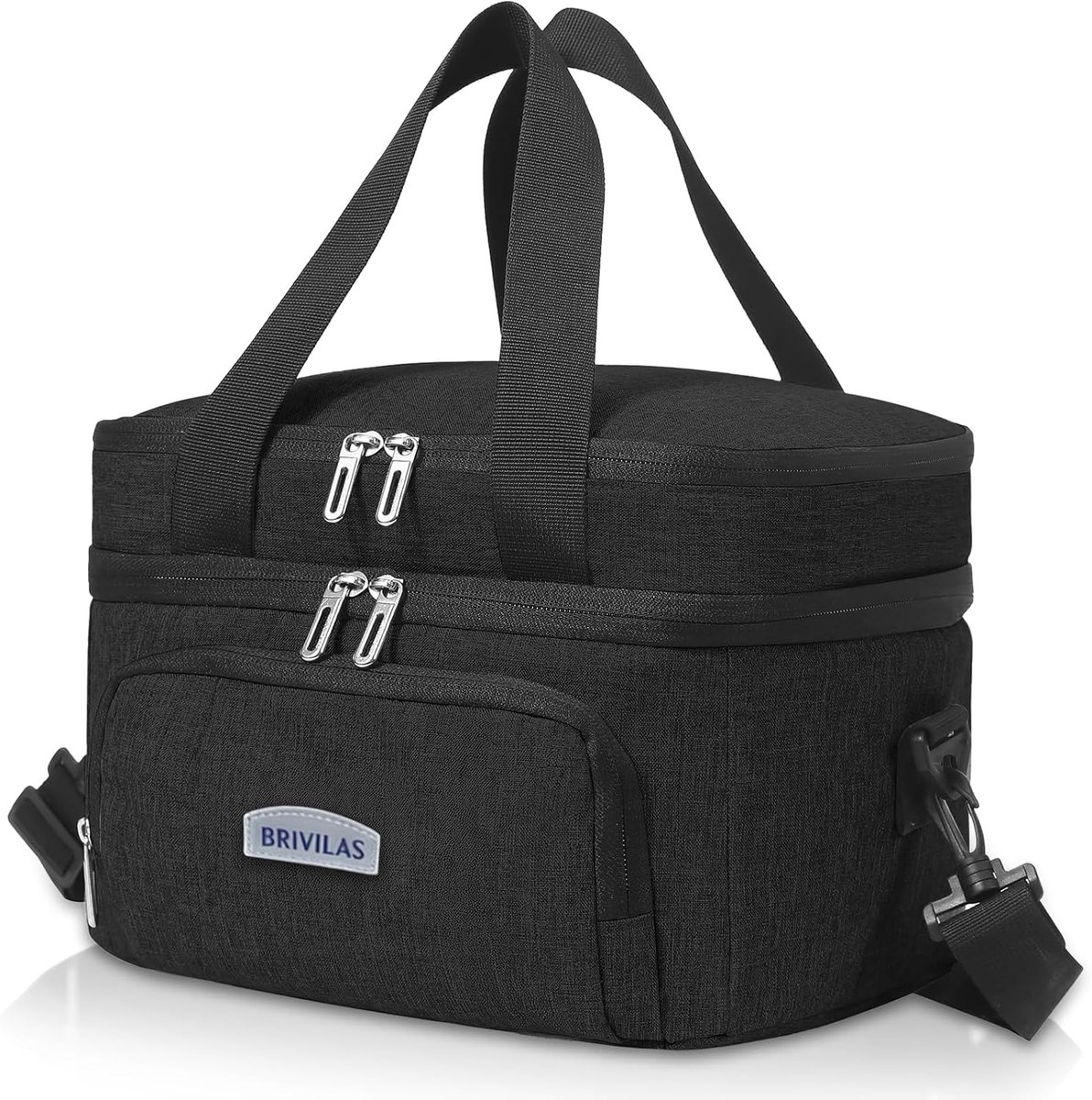SnelShoppen - Koeltas Opvouwbaar 30 Liter - Isolatietas Waterdicht - Draagbare Thermotas met Afneembare Schouderriem - Houdt Warm en Koud - Perfect vo
