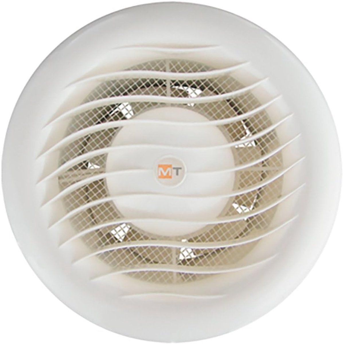 SnelShoppen - Badkamer Ventilator 120 mm met Controleklep, Ronde Vorm, 150 m3/h, EU Product, Energiezuinig en Stil