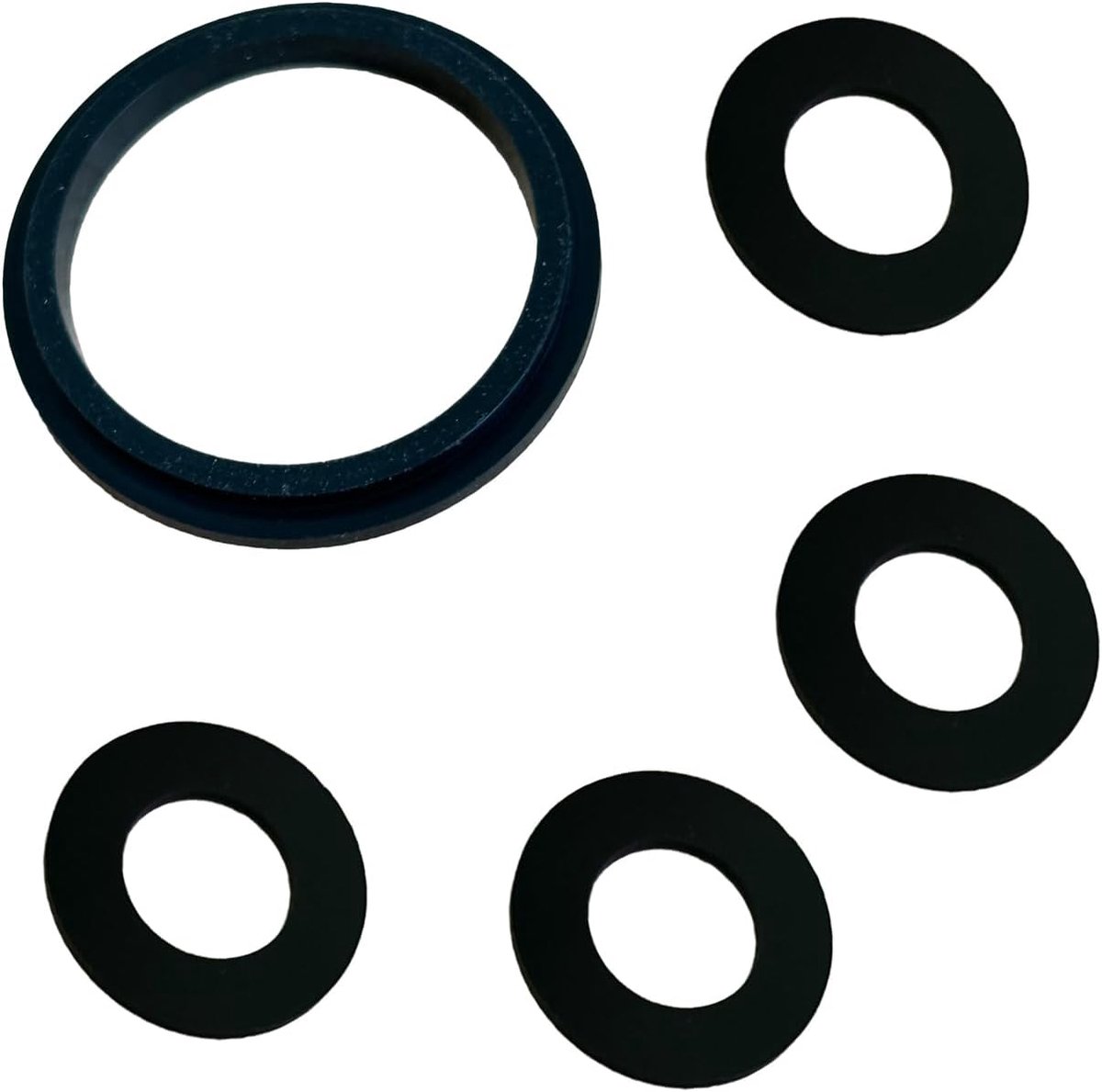 SnelShoppen - Set van 5 Lay Z Spa Compatibele ABC Seals, Verbindingseals en Share Discs voor Airjet Spas, Zwart, Geschikt voor Diverse Modellen