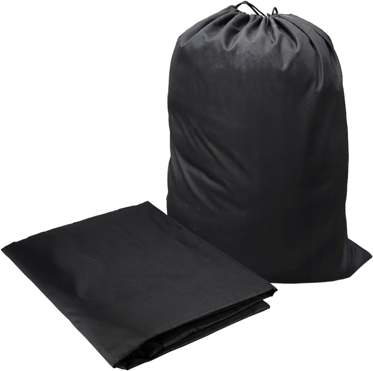 2 Stuks 60 x 90 cm Waszakken met Trekkoord, Ruime Waterdichte Waszak voor Kamperen en Thuisgebruik, Ideaal voor Reis en Organisatie van Vuile Kleding