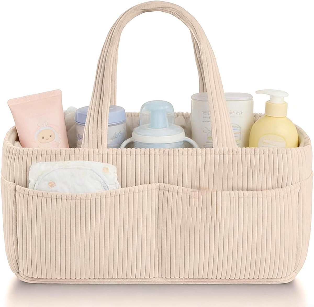 Multifunctionele Luiertas Organizer, Draagbare Verschoonmand met Verwijderbare Compartimenten, Handige Organizer voor Luiers en Doekjes