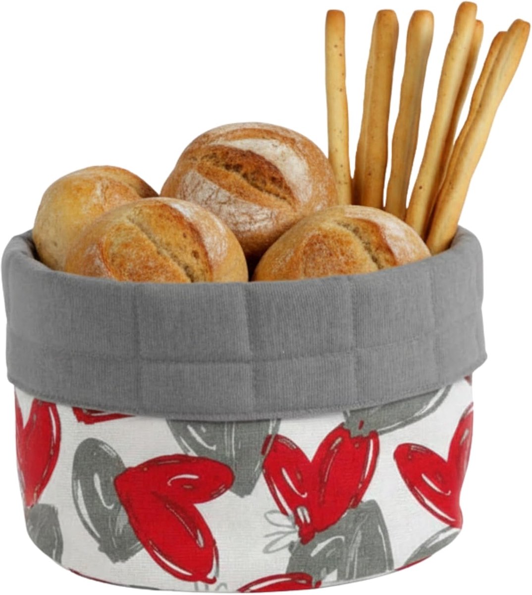 SnelShoppen - 19x19 cm Broodmand van Katoen, Elegante Tafelmand voor Brood, Buns en Grissini in Diverse Ontwerpen - Perfect voor Feest, Keuken en Tuin
