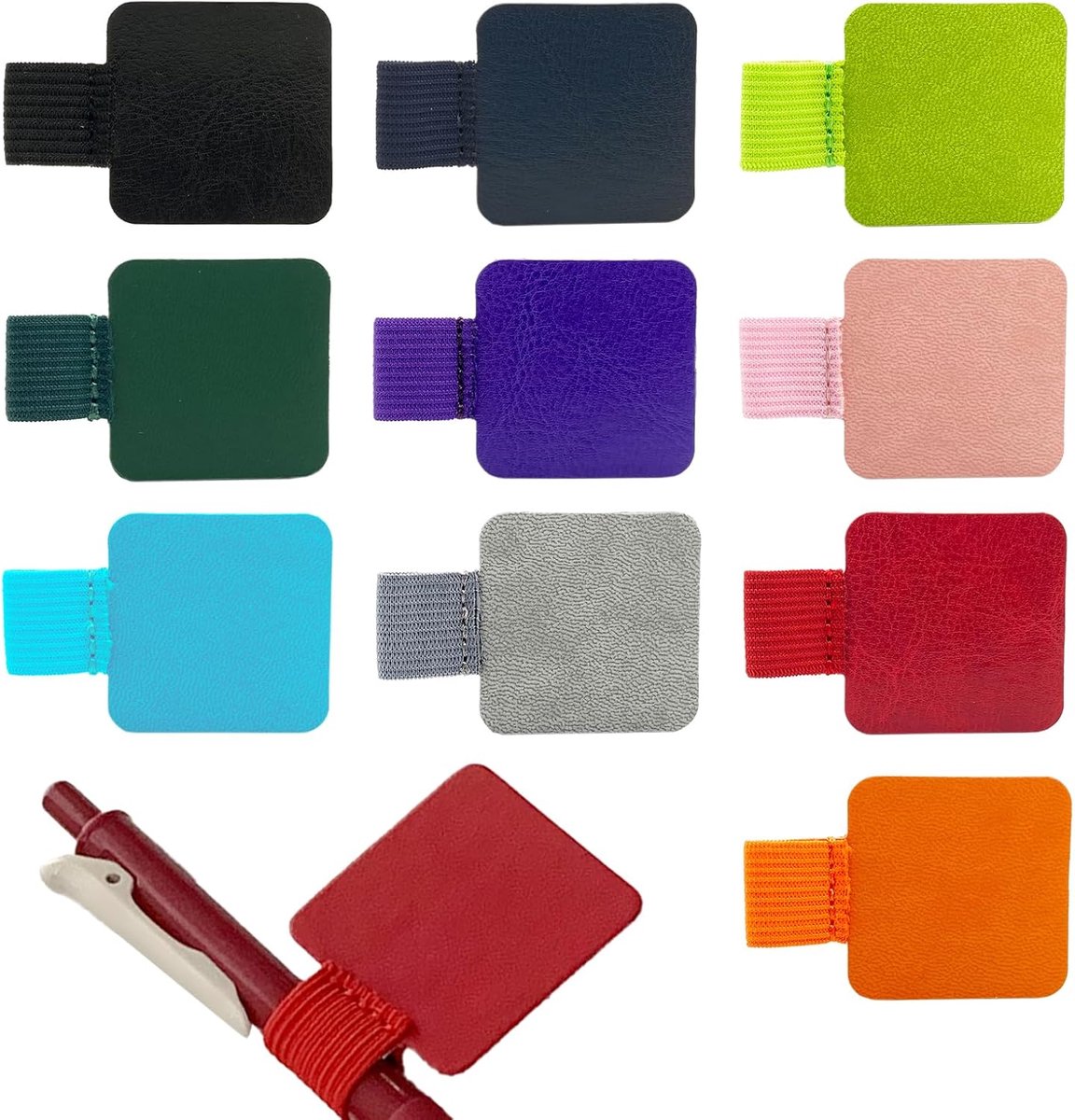 SnelShoppen - 10 Stuks Pen Ringhouders - Handige Desk Organizer - Kleur: Multi - Ideaal voor School, Kantoor, Creatieve Projecten