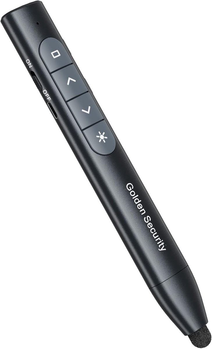 SnelShoppen - Presenter PowerPoint Remote Control - Presentatie Afstandsbediening met Pointer, Hyperlink Functie, Geschikt voor Vergaderingen, Onderwi