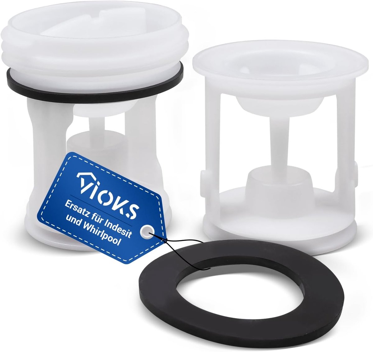 SnelShoppen - Lint Filter Vervangset voor Wasmachine en Droger - C00141034 C00382830 - Inclusief Filter Insert en Seal - Huishoudelijk Accessoire