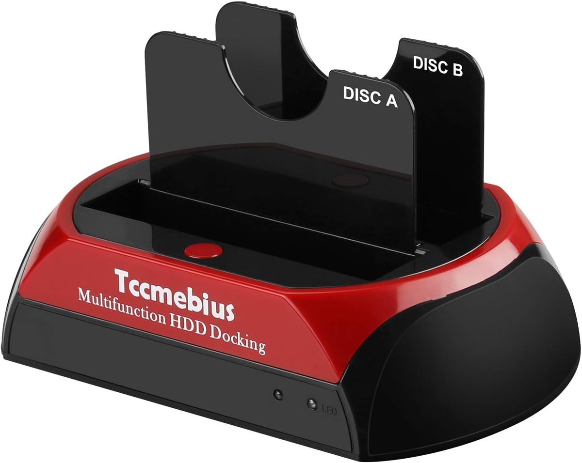 SnelShoppen - USB 3.0 Hard Drive Docking Station - Dubbele Slots voor 2.5/3.5 Inch SATA IDE HDD SSD - Externe Behuizing tot 20TB - Universele Compatib