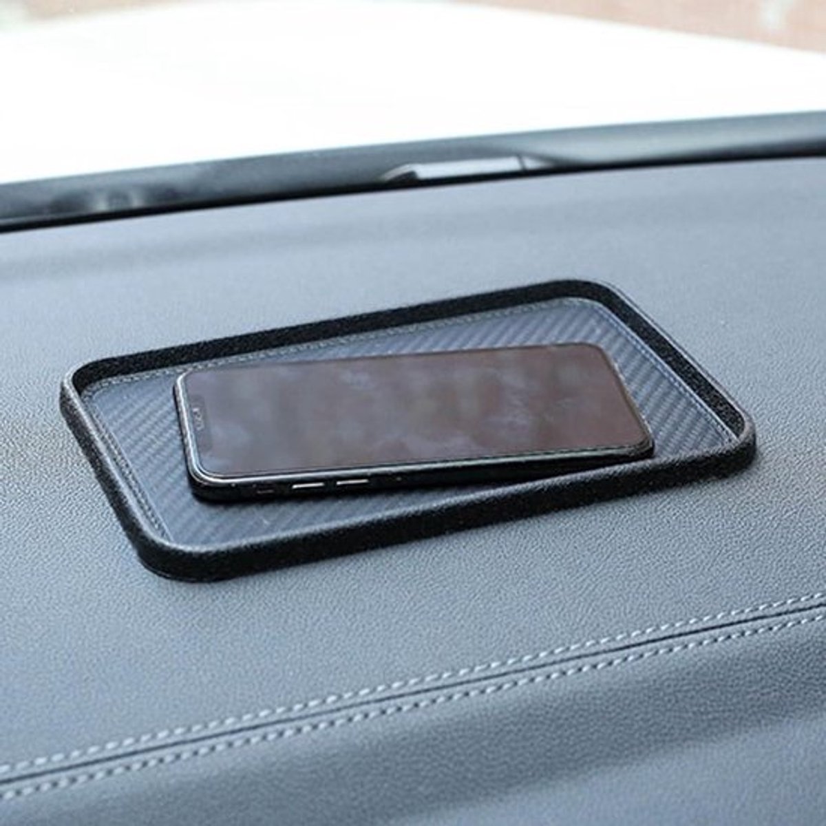 Anti-slipmat voor auto-dashboard - Siliconen houder voor mobiele telefoon en sleutels - Dashboardpad voor veilige opbergplaats