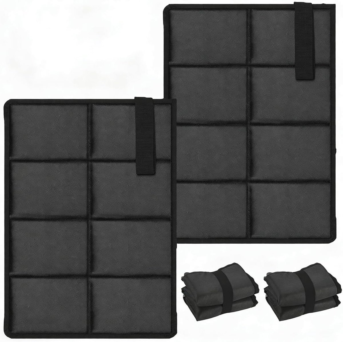 Zitkussens voor buiten, opvouwbaar en waterdicht, 40 x 29,5 cm, ideaal voor kamperen, picknicks en vissen, inclusief 2 opbergtassen