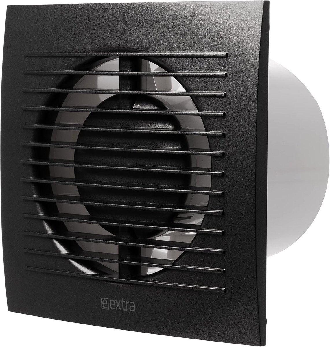 SnelShoppen - Ventilator 100 mm voor Badkamer en Toilet - Anthraciet - Voorkomt Vocht en Schimmel - Wand- en Plafondmontage - Geluidsniveau 32 dB - Ho