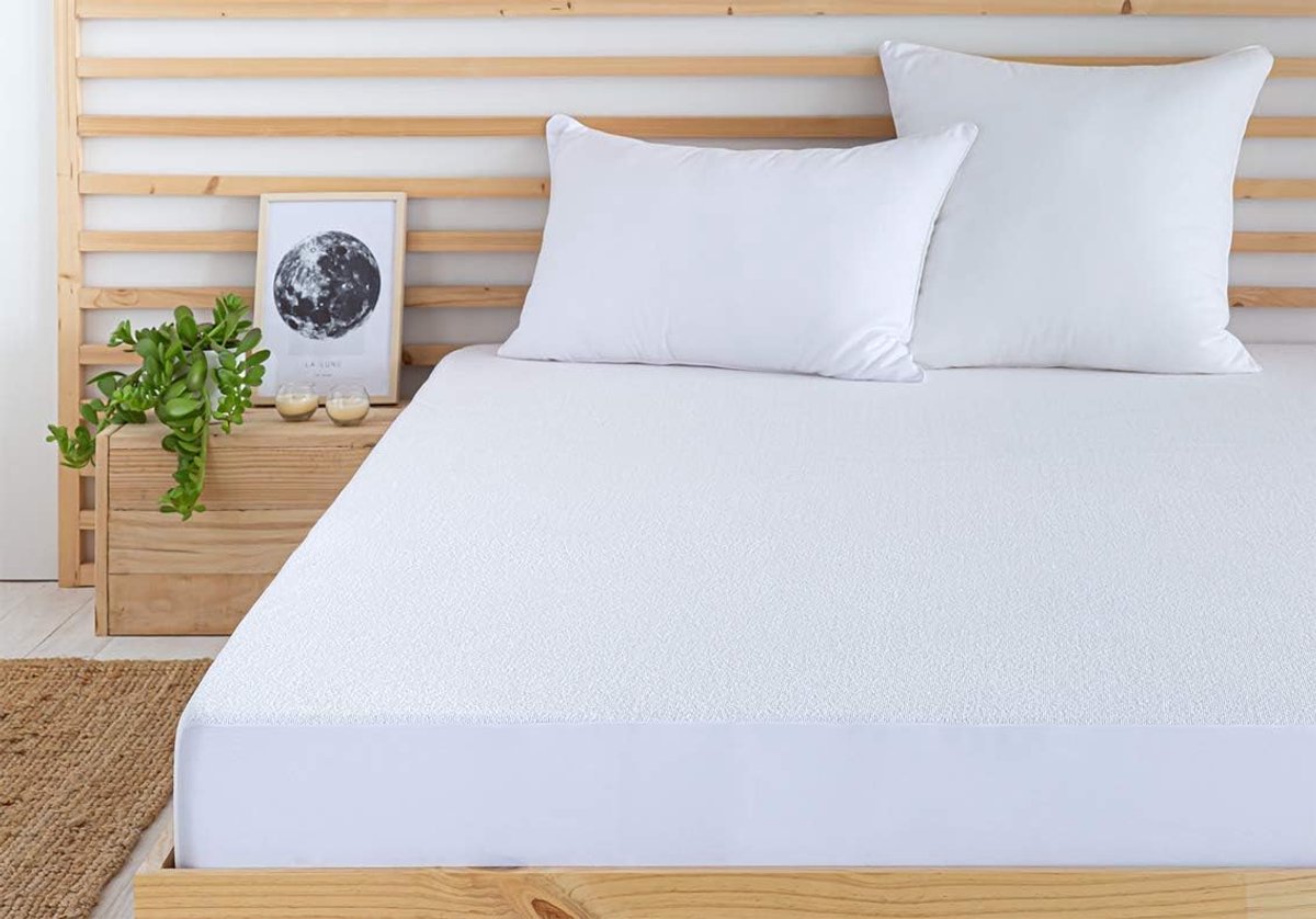 SnelShoppen - Matrasbeschermer Verstelbaar - Waterdicht en Ademend - Terrydoek - Voor Matrassen 140 x 190/200 cm - Bescherming Tegen Mijten en Bacteri