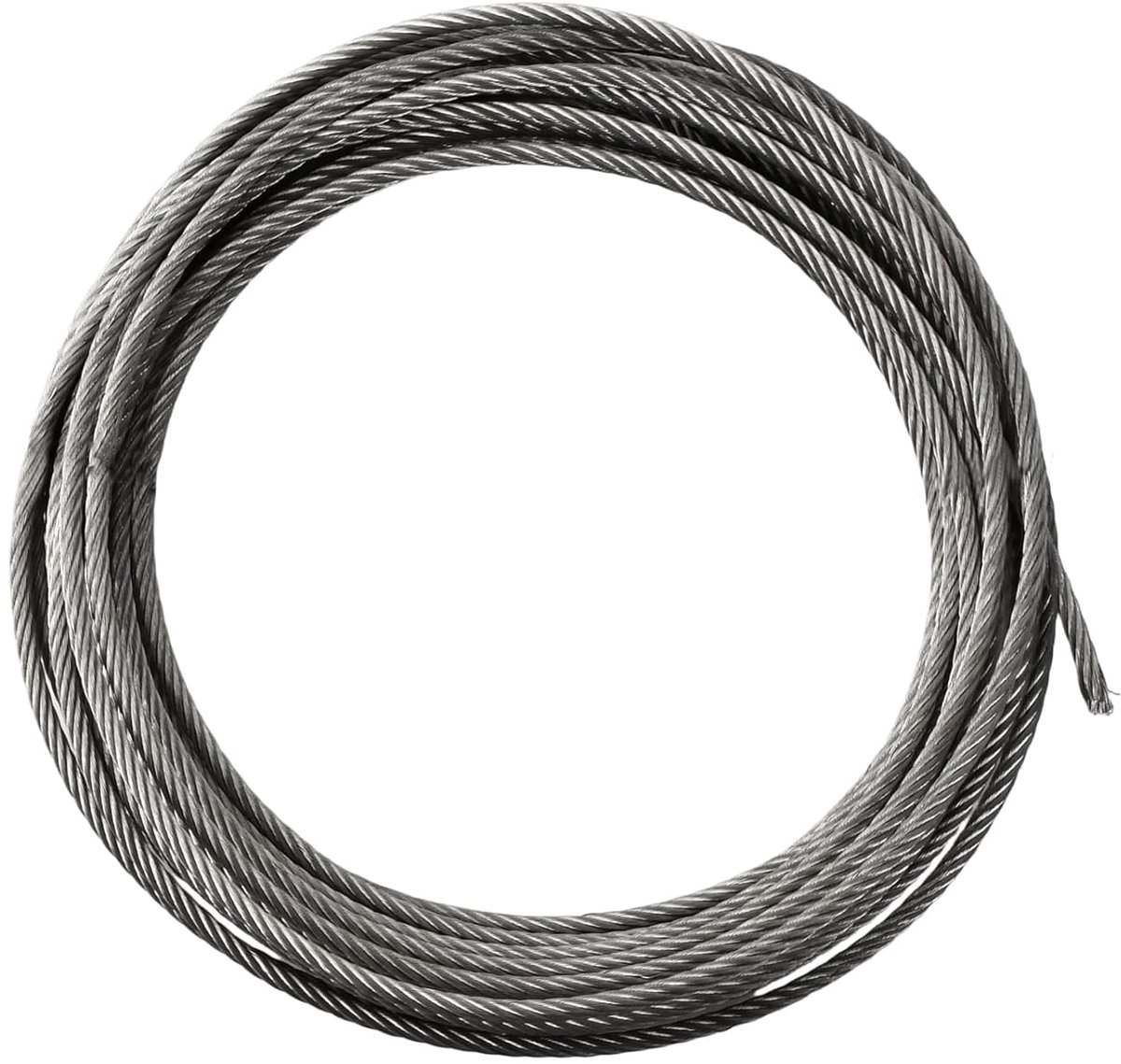 SnelShoppen - 10m RVS Kabel - Roestvrij Staal Draad - 7x19 Staal Kabel - 5mm Metaal Kabel voor Binnen en Buiten - Kabel Vermindering - Corrosiebestend