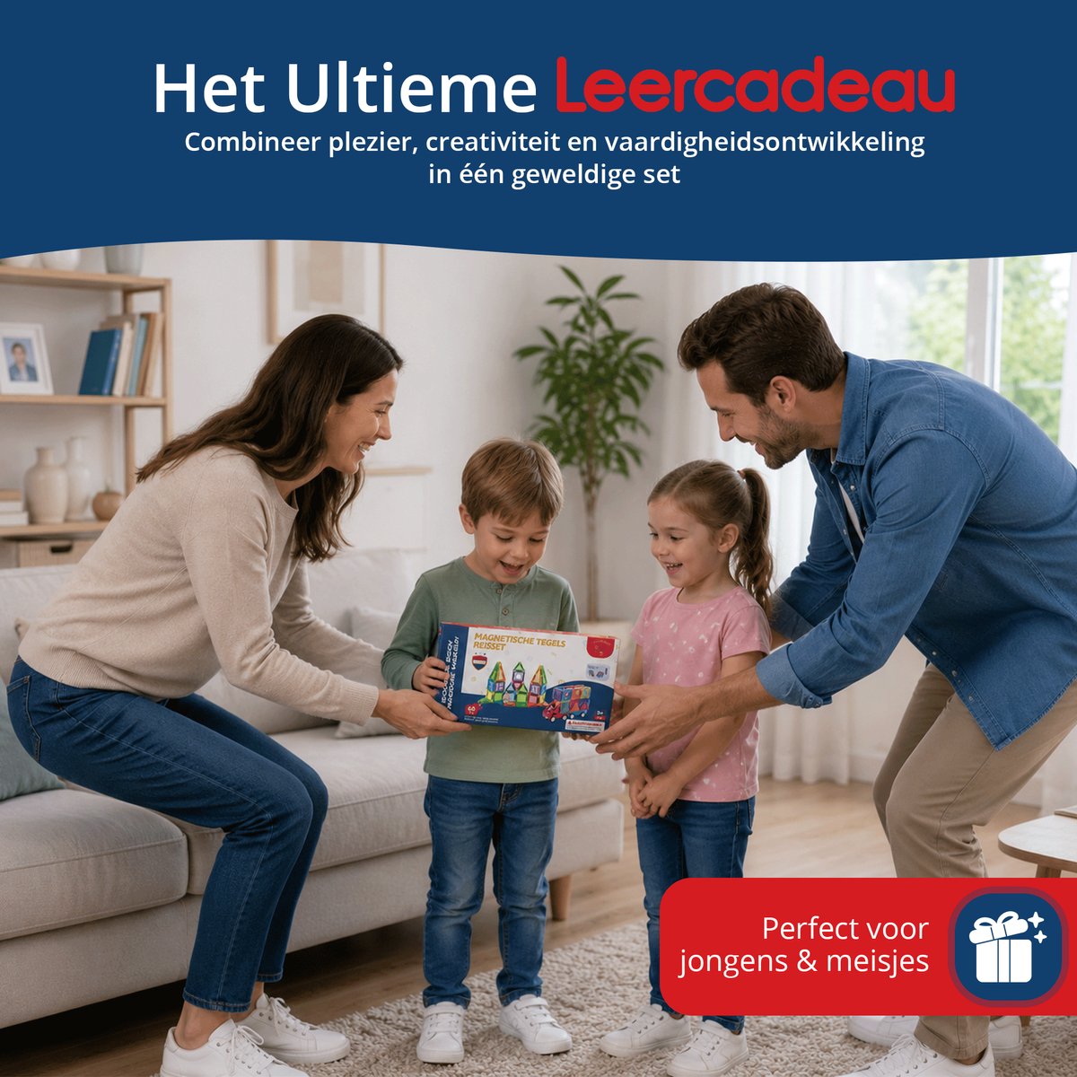 GOUDHARD® Magnetic Tiles - Magna Tiles Travel Set - Racebaan - 68 stuks - Magnetisch Speelgoed - Constructiespeelgoed - Educatief & Montessori - Magnetische Tegels - Bouwstenen - Mini - Inclusief Opbergdoos en 2 auto’s — cadeau in Spellen & Speelgoed - foto 8