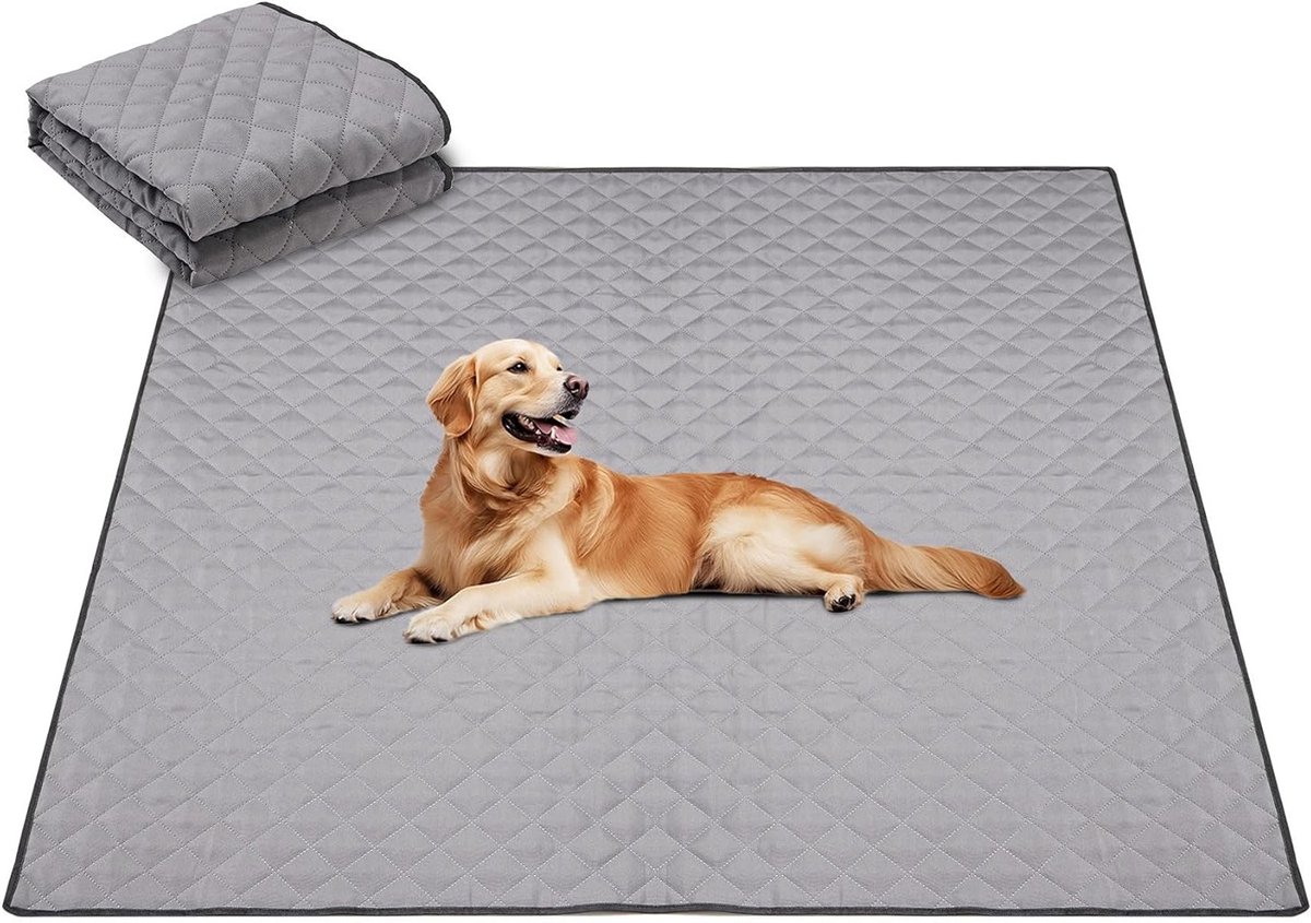 Herbruikbare Trainingsmat voor Honden en Katten, 143 x 143 cm, Wasbare en Waterdichte Puppy Mat, Snelle Absorptie, Ideaal voor Zindelijkheidstraining en Huisdierenopvang