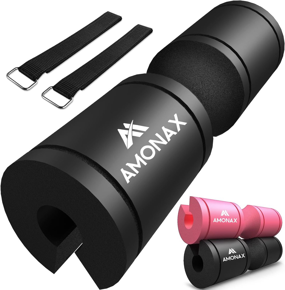 SnelShoppen - Hip Thrust Bar Pad, Dikke Schuim Halterkussen met Klittenband, Robuuste Bescherming voor Bilspieroefeningen, Fitnessaccessoires voor Kra