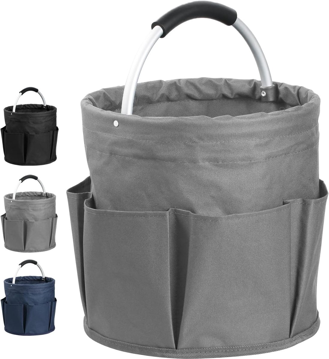 SnelShoppen - Opbergmand Tuingereedschap 17L, Vouwbare Storage Box met 6 Buitenste Vakken,