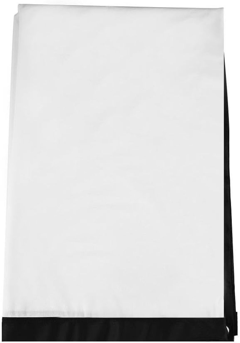 SnelShoppen - 60-100 Inch Projectiescherm, 4:3 HD Vouwbaar en Draagbaar, Anti-Kreuk Canvas, Wasbaar voor Thuisbioscoop en Buitenfilms, Wand- en Plafon