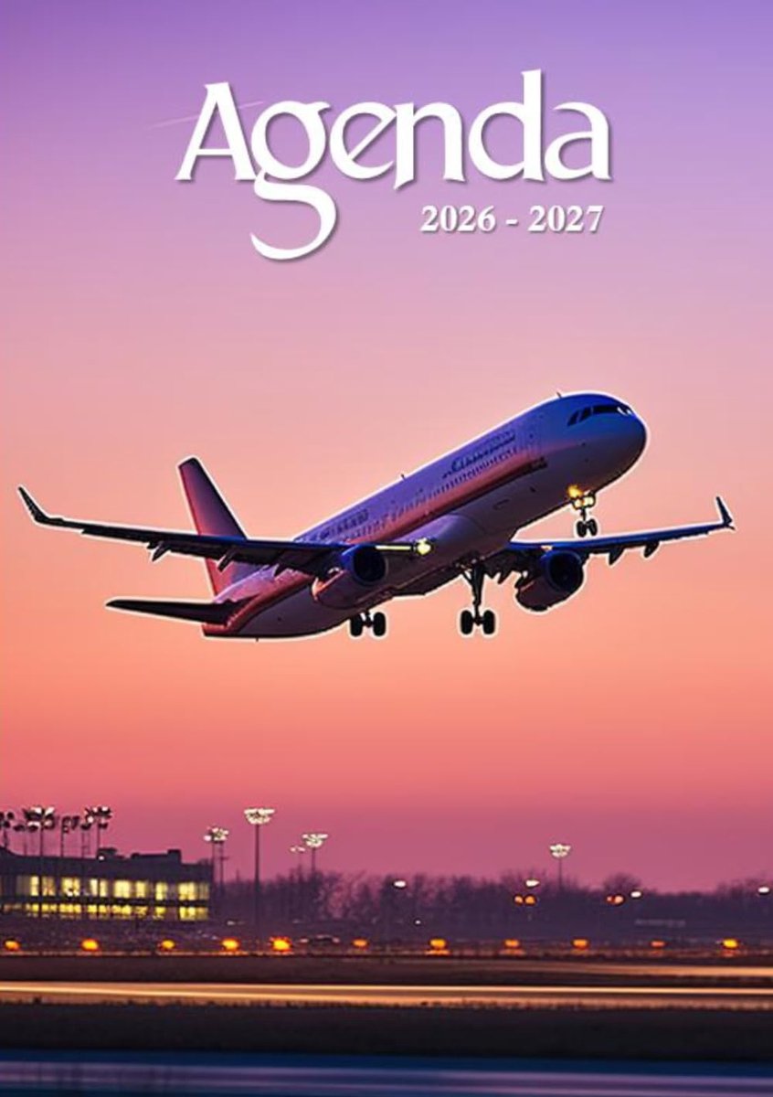 SnelShoppen - Agenda scolaire 2026-2027: Avion | Organisateur et Planificateur Journalier | 1 Dag Per Pagina met Tijdschema | Voor Jongens en Meisjes