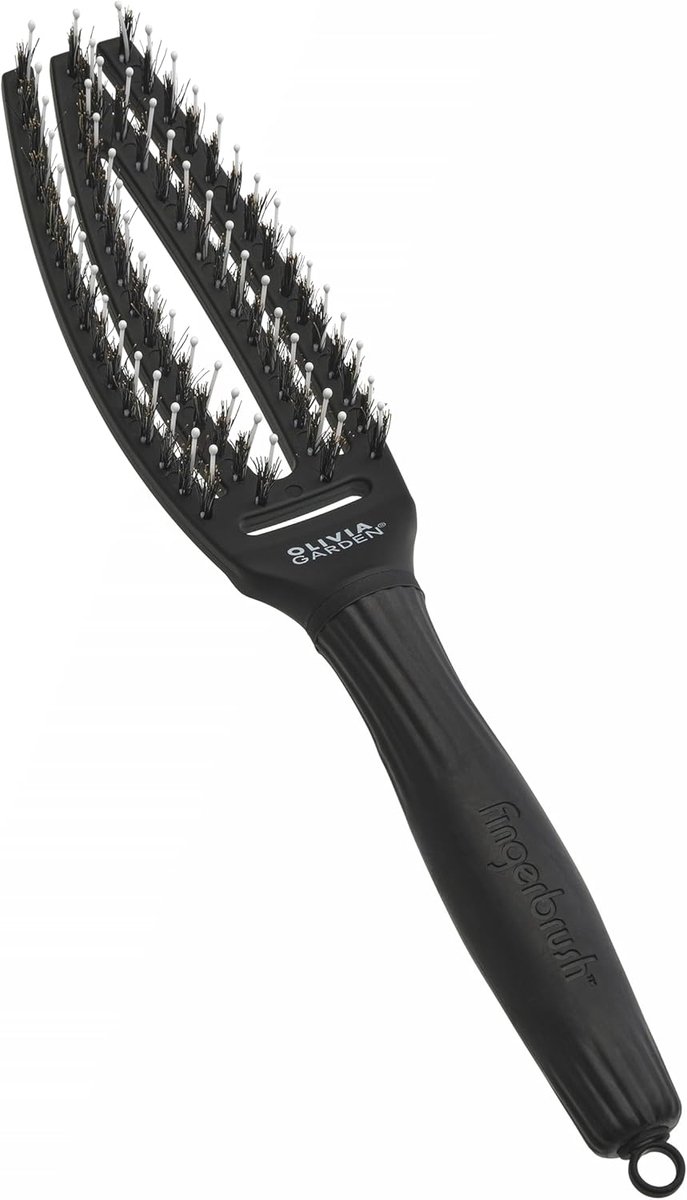 SnelShoppen - Detangling Brush met Nylon en Borstel voor Gezond en Glanzend Haar - Olivia Garden Fingerbrush Care Iconic - Perfect voor Alle Haartypes