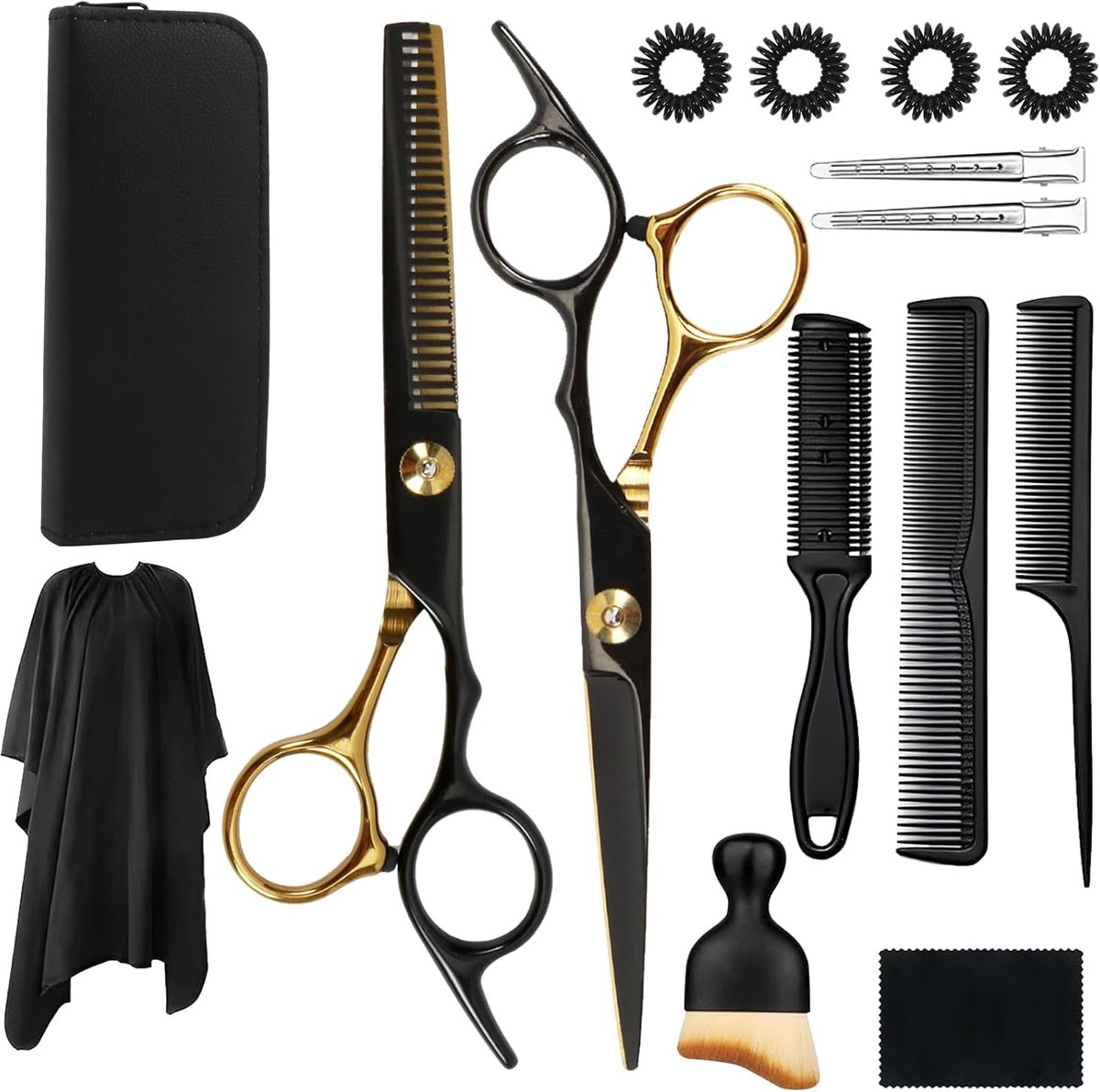 SnelShoppen - Kapper Schaar Set, Professionele Haar Scharen, Knipset voor Thuisgebruik en Kappers, Perfect voor Feesten en Buiten, Inclusief D1 Decora