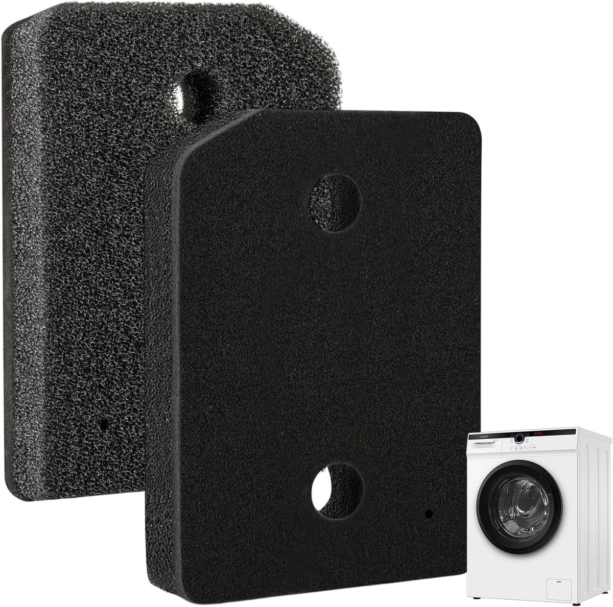 SnelShoppen - 2 Stuks Droogfilters voor T1 Droger | 20.7×15.7×3cm Filter voor Warmtepomp Droger | Hoogwaardig Katoen, Duurzaam en Efficiënt | Geschikt