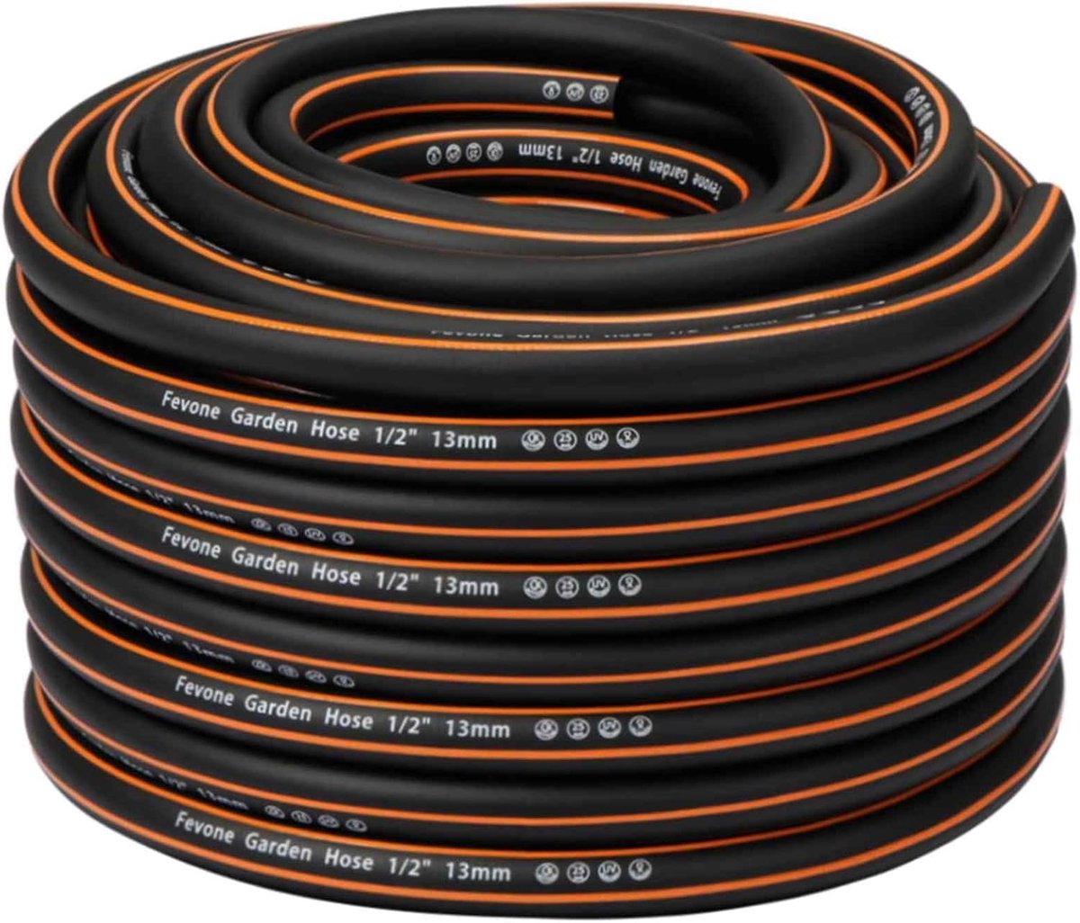 SnelShoppen - Tuinslang 30m 1/2 Inch 13mm - Flexibele 4-laagse Waterleiding - Hoogwaardige Hybird Polymer - Robuust, Lichtgewicht, Drukbestendig voor