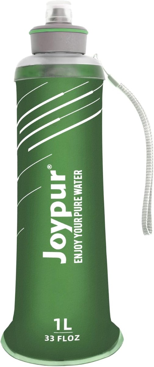 SnelShoppen - Opvouwbare Waterfles met Filter 1 L, Waterfilter voor Buiten, Outdoor Survival Filterfles met 5000 L Capaciteit, Ideaal voor Wandelen, K