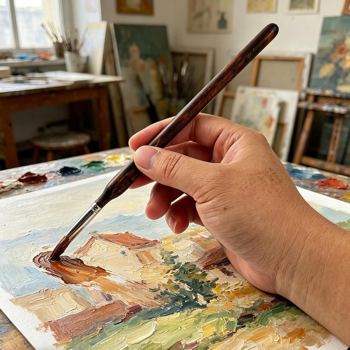 Gedetailleerde precisiekwasten set van 11 stuks voor schilderen, miniaturen en acrylverf, ideaal voor fijn werk en waterverf technieken