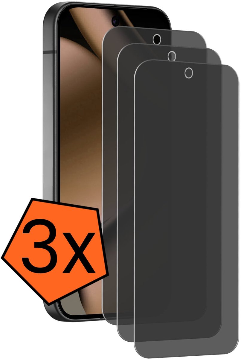 Screenprotector - 3 Stuks - Geschikt voor Google Pixel 11 Pro - Privacy Filter - Gehard Glas - Beschermglas - Tempered Glass - Screen Protector