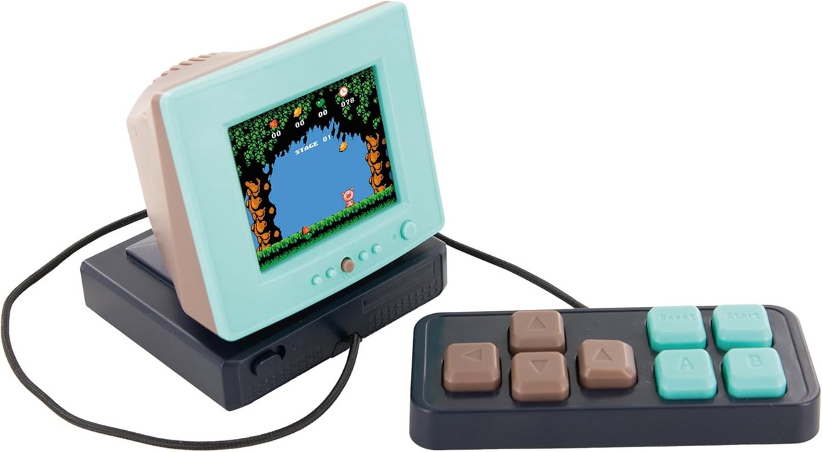 SnelShoppen - Mini Arcade Game Console met 240 Retro Games - Compacte Computer met Kleurenbeeldscherm en Controller - Perfect voor Vintage Game Liefhe