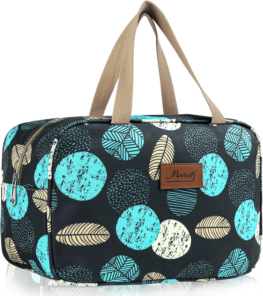 SnelShoppen - Grote Reistassen Make-up Tas voor Vrouwen - Waterdichte Toilettas - Make-up Organizer - 30x21x12 cm - Ideaal voor Reizen en Thuisgebruik
