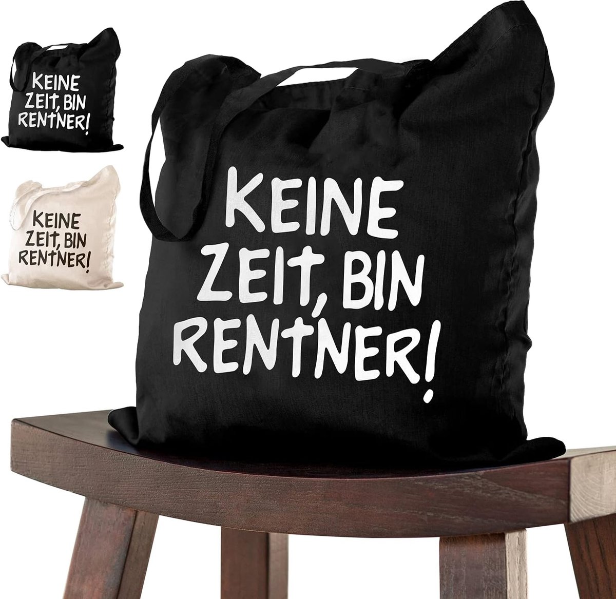 SnelShoppen - Eles Vida Pensioen Tas - 38 x 42 cm - Leuk Verjaardagscadeau - Afscheidsgift voor Collega's - Gepersonaliseerd Geschenk voor Pensioenfee