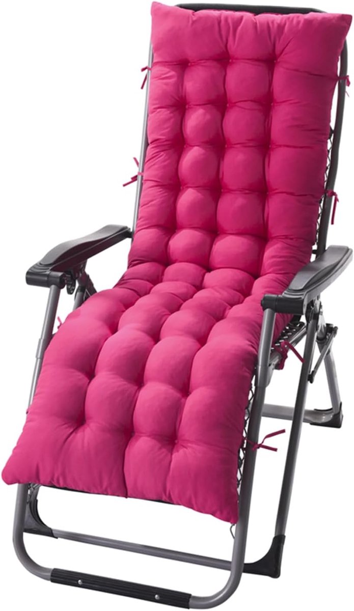 SnelShoppen - Tuinstoelkussen 155 x 48 x 8 cm - Waterdichte Kunstlinnen Kussens voor Sofa, Rattan en Chaise Lounge - Ademend en Comfortabel - Perfect
